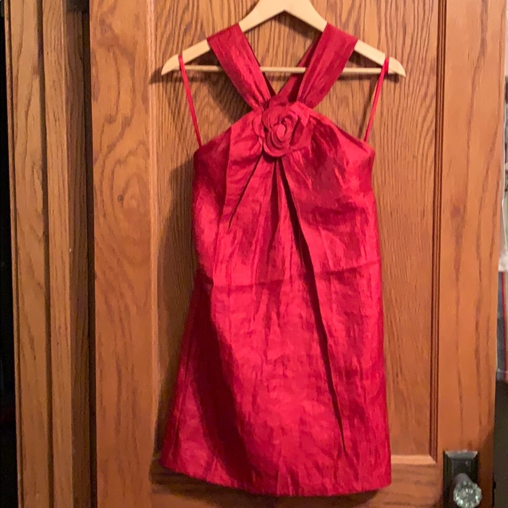 Arden B Red Flower Dress